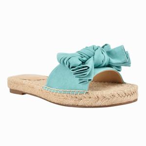 Nine West Bow Espadrille Slippers LichtBlauw Nederland | DQP-150694